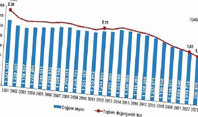 Tüik: Canlı doğan bebek sayısı 958 bin 408 oldu